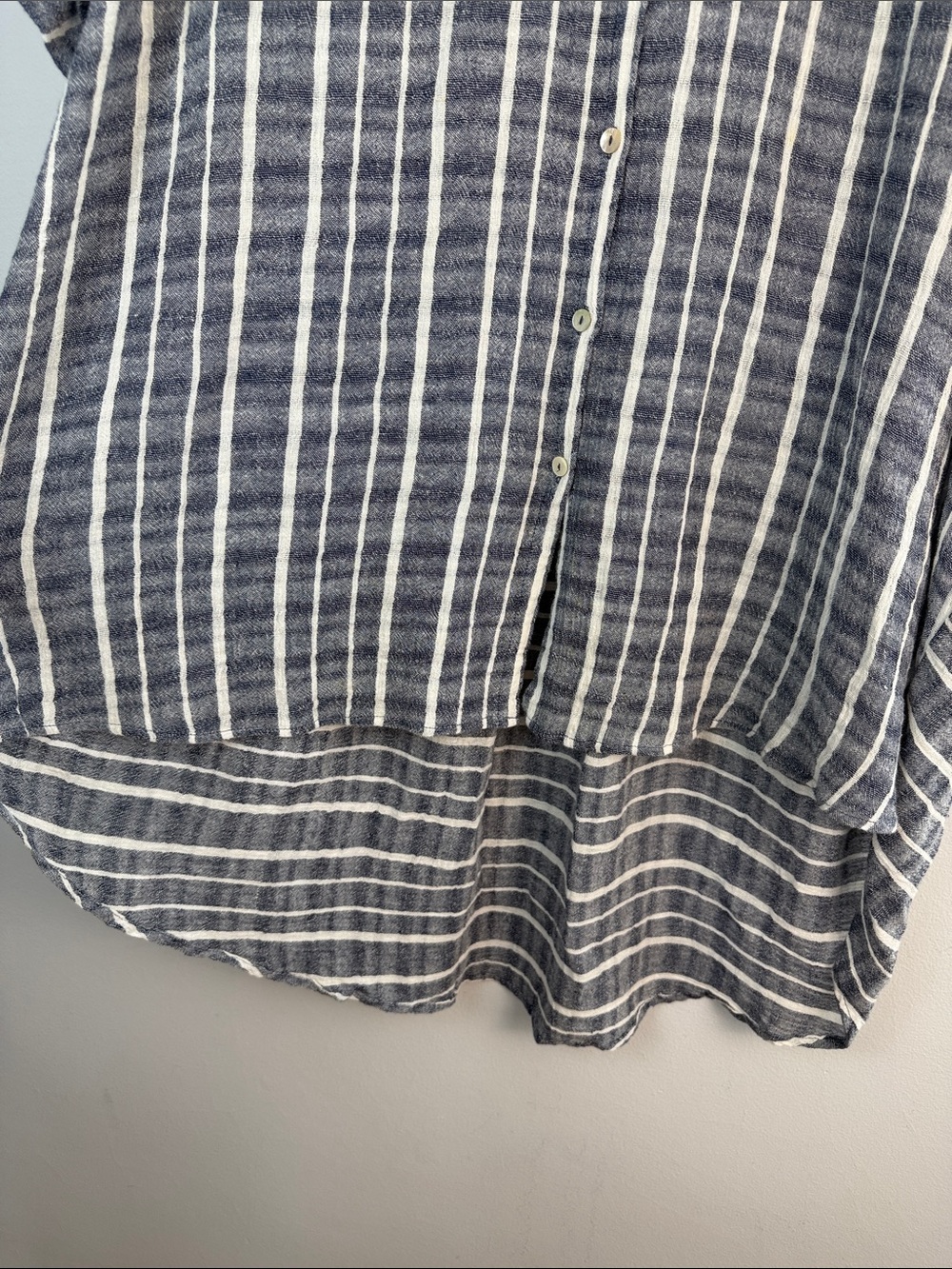 Intimately Free People Oversized Tunic Top Linen Cotton Mini Dress Lg Lagenlook - Picture 8 of 16